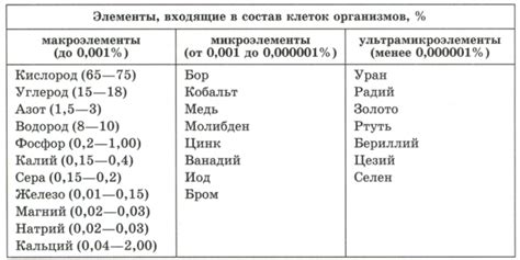 Богатство состава: ценные элементы и их роль