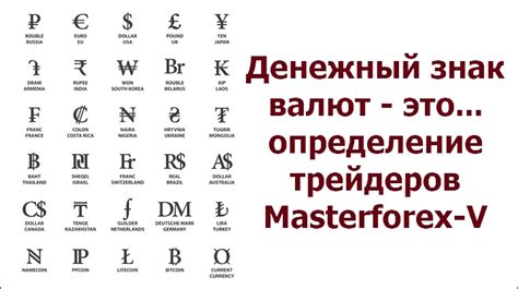 Буквы и специальные символы: поиск обозначения для иностранной валюты