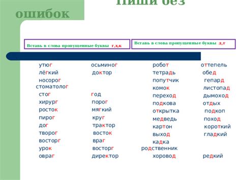 Вариации написания слова "рисунок" в разных словарях