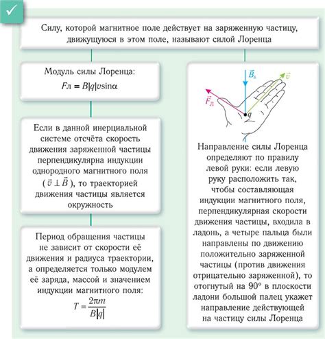 Взаимодействие частицы с магнитным полем: важность лоренцевой силы