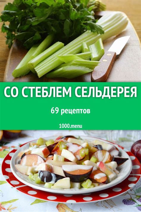 Вкусные блюда сельдерея для здорового образа жизни