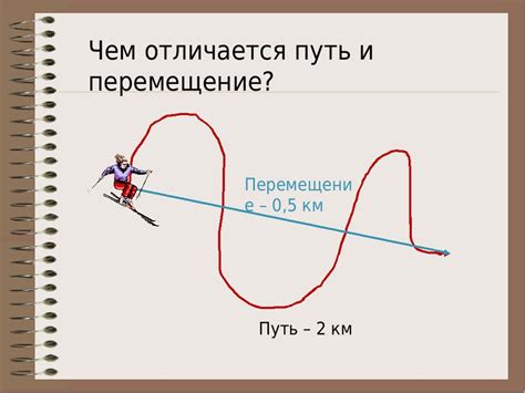 Влияние скорости на перемещение и траекторию движущегося тела