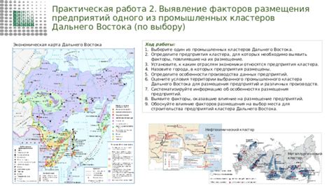 Влияние факторов на выбор места проведения