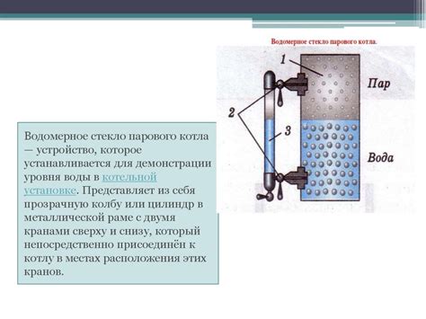 Водомерное стекло: суть и задачи