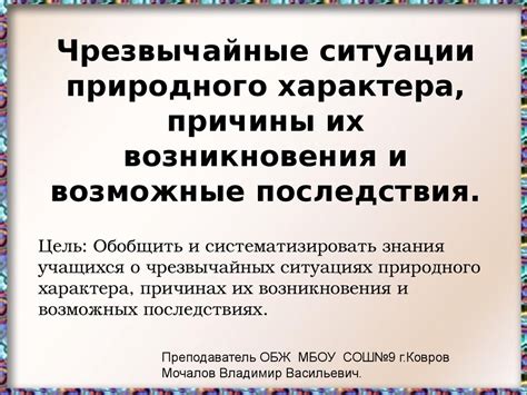 Возможные причины возникновения сложной ситуации