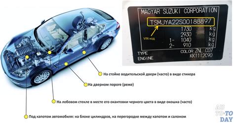 Где обнаружить информацию о оттенке автомобиля на шильде кузова