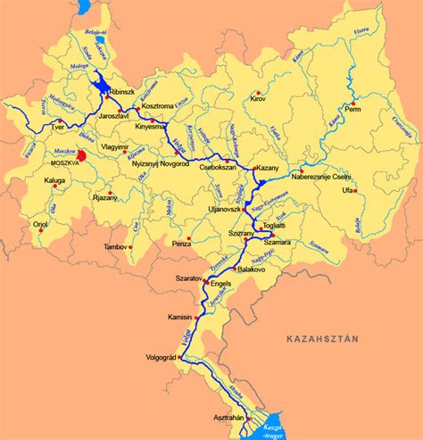 Географические параметры бассейна Волги