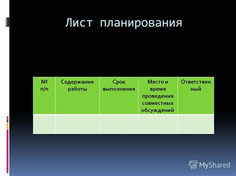 Годы обсуждений и планирования