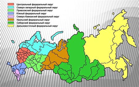 Границы и местоположение Северо-Западного федерального округа в Российской Федерации