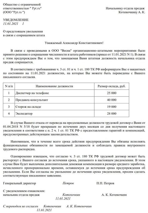 Документация и бланки при расторжении трудового договора в связи с нарушением Трудового кодекса