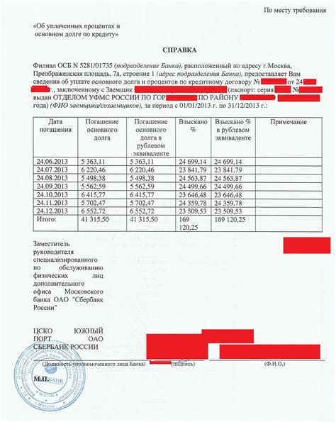 Дополнительные возможности справки о рассчитанных процентах