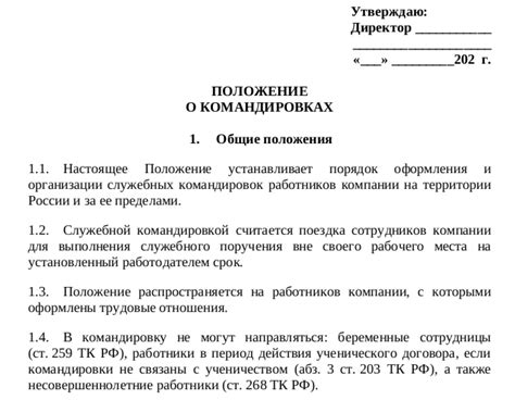 Значимость и обязательность документов о командировках в организации