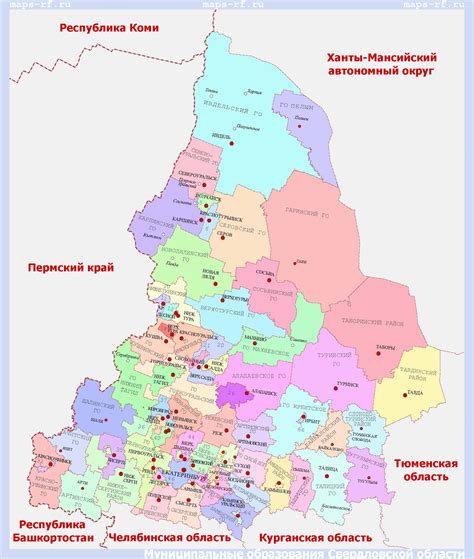 Зональность распределения клюквы в Свердловской области