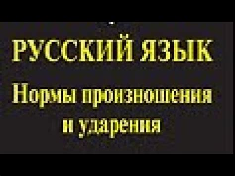 Изучаем ударение в словах: важный аспект правильного произношения