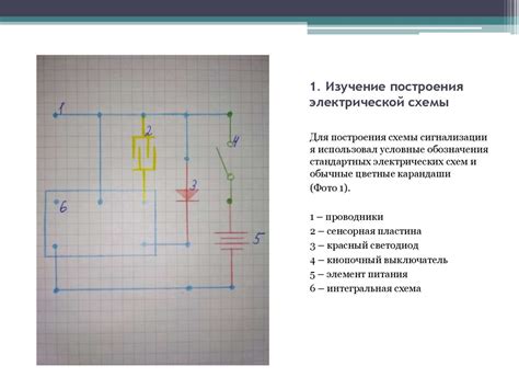 Изучение электрической схемы для обнаружения местоположения блока сигнализации