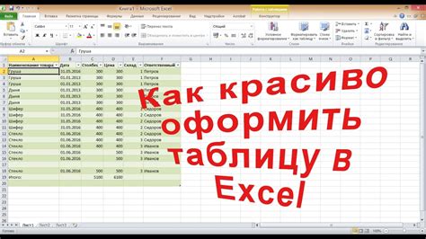 Использование готовых таблиц в Excel