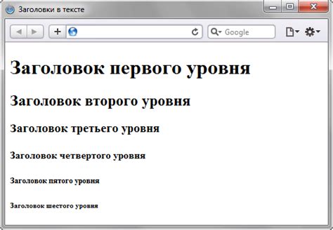 Использование заголовков и подзаголовков для эффективного контента на веб-сайте