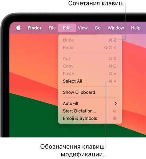 Использование сочетаний клавиш на Mac для доступа к флешке