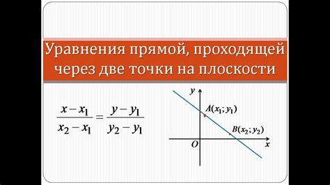 Использование уравнения прямой для доказательства