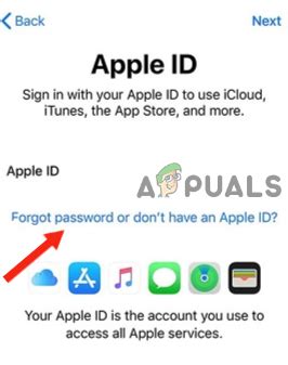 Использовать функцию "Забыли Apple ID или пароль?"