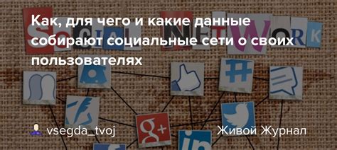 Источники информации о пользователях сети