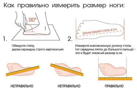 Как правильно измерить длину ноги: подробная инструкция