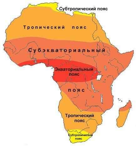 Климатические условия и температура в Африке в последнем месяце года