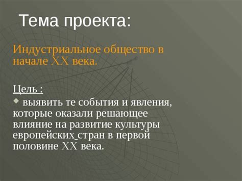 Ключевые события, которые оказали решающее влияние на достижение поставленной цели