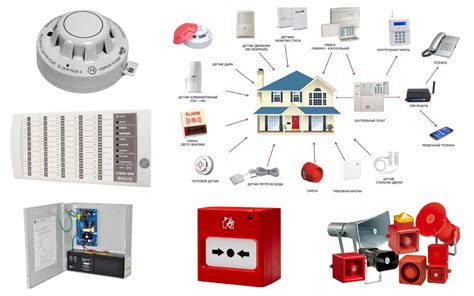 Компоненты пожарной сигнализации и их функции