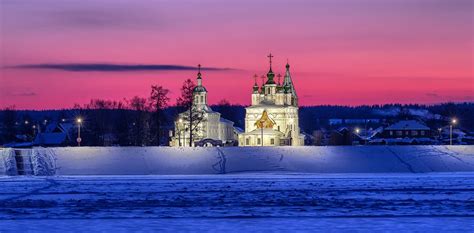 Маленький город Великий Устюг: необыкновенная красота неба