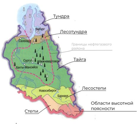 Места обитания в Западной Сибири