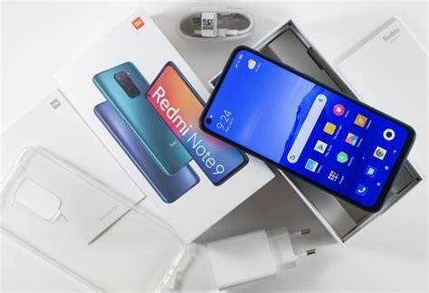 Местоположение функционального элемента для хранения объектов в Xiaomi Redmi Note 9