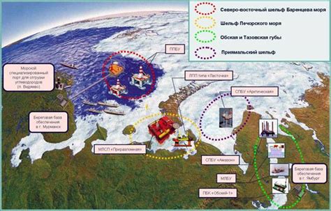 Месторождения на Арктическом шельфе: Баренцево и Карское моря