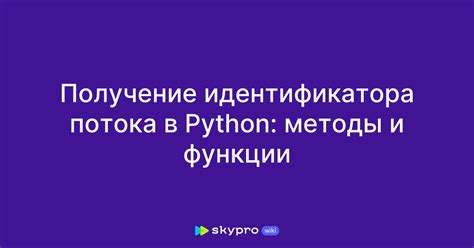 Методы определения идентификатора отправления