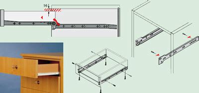 Монтаж выдвижных ящиков и полок