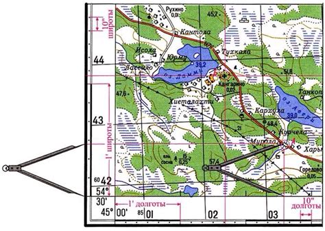 Определение координат поворотных точек с помощью GPS-навигатора