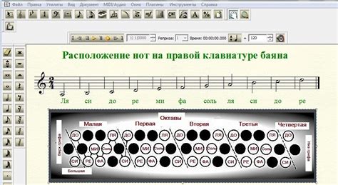 Определение позиции ноты ре диез на баяне