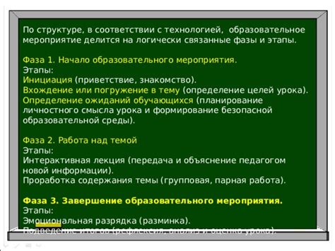 Определение рамок приятной среды в структуре