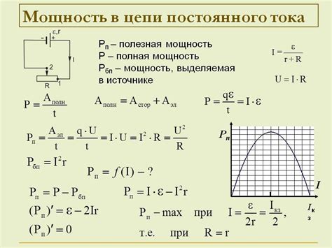 Определение электрической мощности постоянного тока