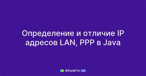 Определение IP-адресов для устройств