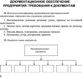 Определите ключевые требования к месту