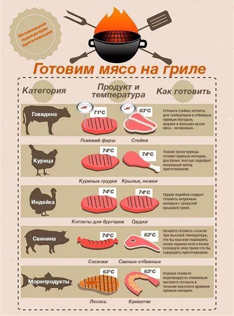 Оптимальное время и температура обжаривания мяса на жаркой поверхности