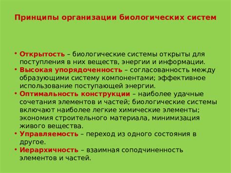 Ординарное устройство мира живого: иерархия - основной принцип организации биологических систем