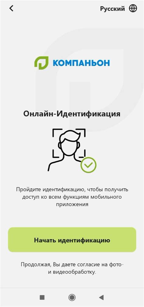 Основная информация о продуктах и их идентификация в мобильном приложении