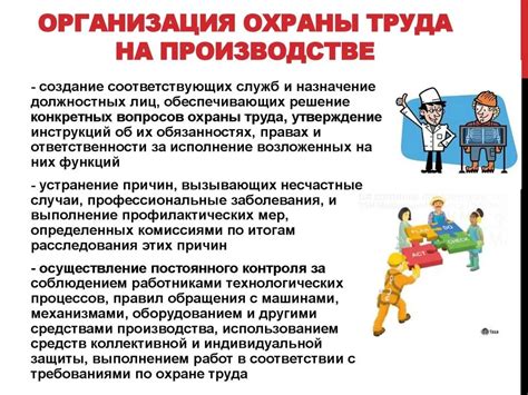 Основные компоненты организации по безопасности и защите труда