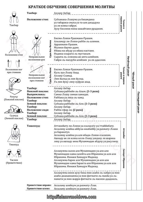 Основные нормы практики указывания показателя в ходе совершения молитвы