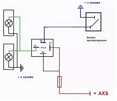 Основные сведения и схема подключения реле фар автомобиля 21214