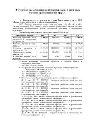 Особенности возмещения затрат в различных отраслях