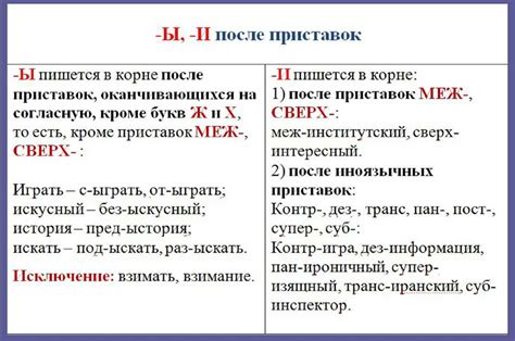 Особенности слов с приставками: отличительные черты использования передаточных конструкций