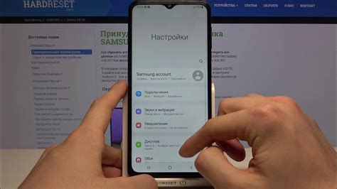 Откройте настройки своего смартфона Samsung A32 через удобное окно уведомлений